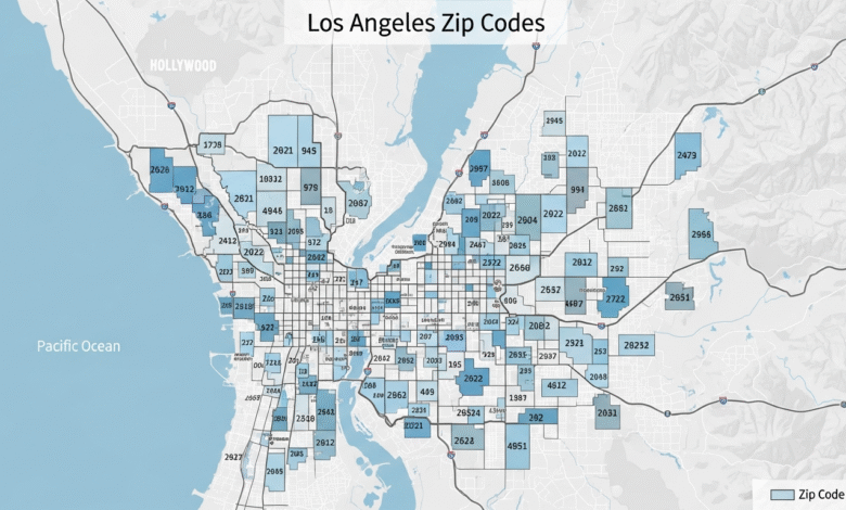 Los Angeles zip codes