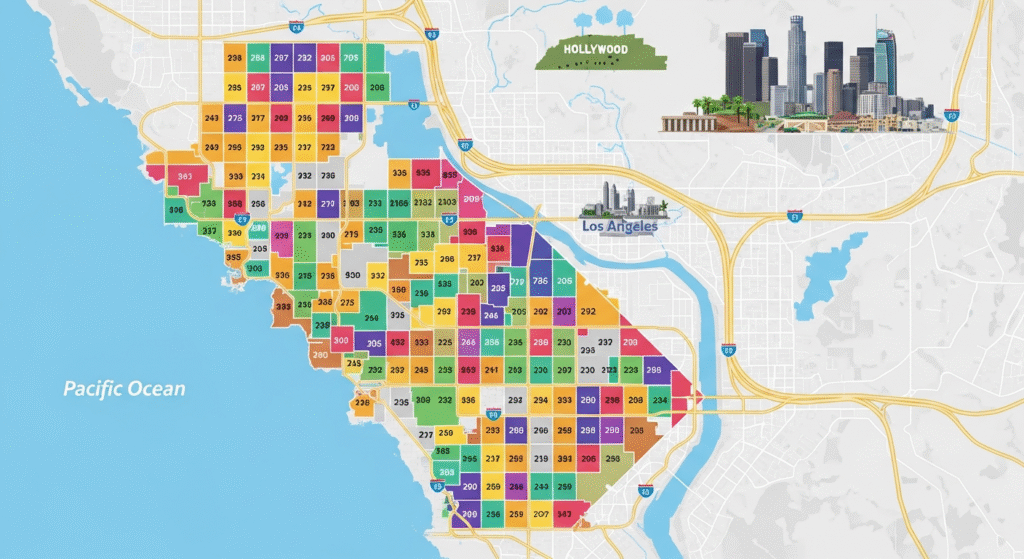 Los Angeles zip codes