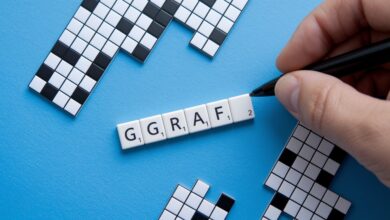 Graf Below a Headline Crossword Clue